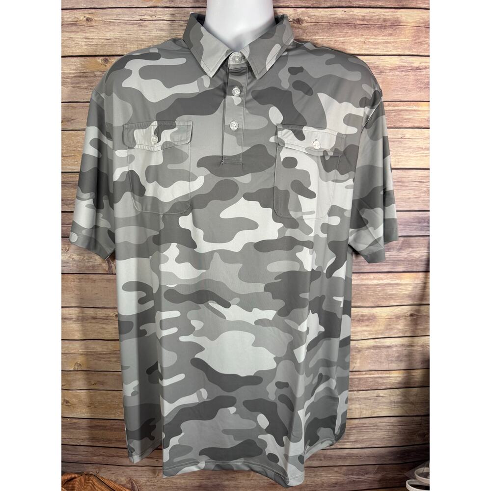 BOBO CHOSES Scramble Hunter Men's XL Golf Polo Gray Gorilla